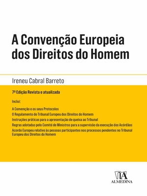 cover image of A Convenção Europeia dos Direitos do Homem--7ª Edição